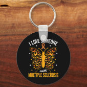 Hou van iemand met multiple sclerose multiple scle sleutelhanger (Voorkant)