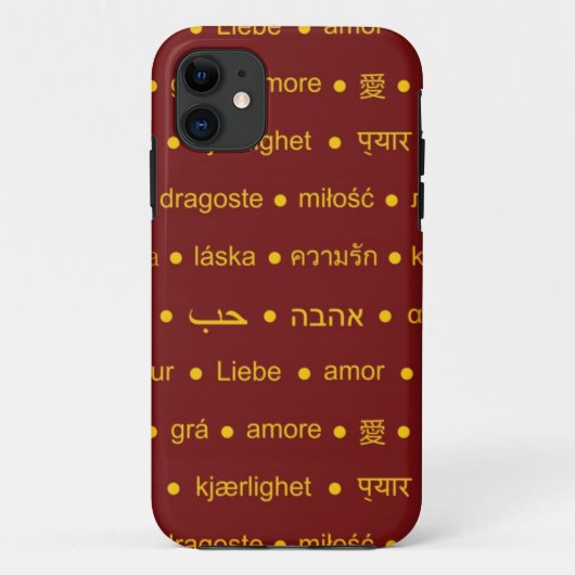 Hou van internationale woorden Case-Mate iPhone case (Achterkant)