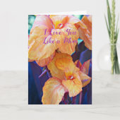 Hou van je als een mama Floral Moederdag Kaart (Voorkant)