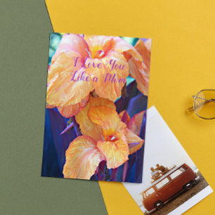 Hou van je als een mama Floral Moederdag Kaart