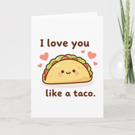 Hou van je als een taco kaart (Voorkant)