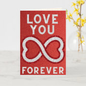 Hou van je altijd Glitter Valentijn Kaart (Gele Bloem)