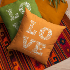 "HOU VAN JE, ALTIJD, VOOR ALTIJD" Bright Oranje li Kussen