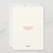 "HOU VAN JE, ALTIJD, VOOR ALTIJD" Retro Floral Lov Feestdagenkaart (Achterkant)