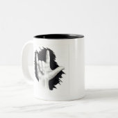 Hou van je: Amerikaanse gebarentaal: Hand Tweekleurige Koffiemok (Voorkant links)