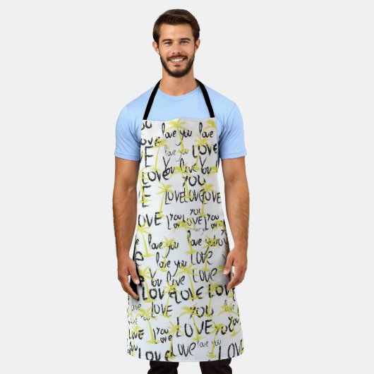 Hou van je, Art Palms Zomer Schort (Gedragen)