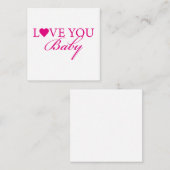 Hou van je baby notitiekaartje (Voorkant / Achterkant)