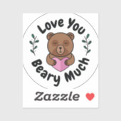 Hou van je Beary Much Sticker (Vel)