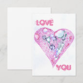 Hou van je bedankkaart (Voorkant / Achterkant)