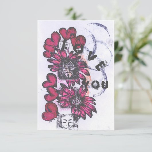 Hou van je bedankkaart (Staand voorkant)