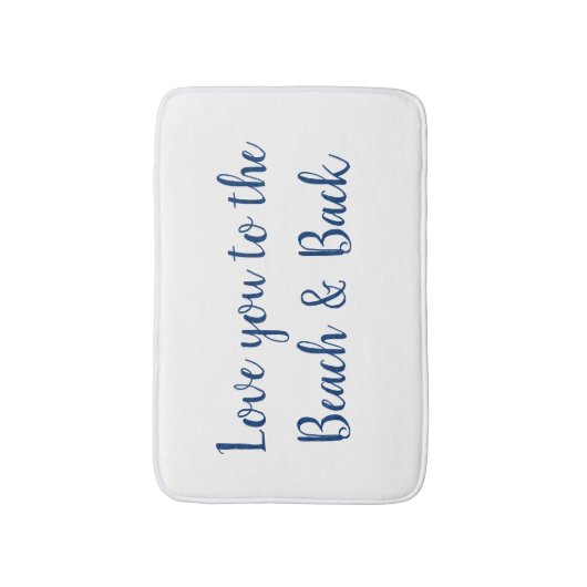 Hou van je bij de Beach Bath Mat (Voorkant Verticaal)