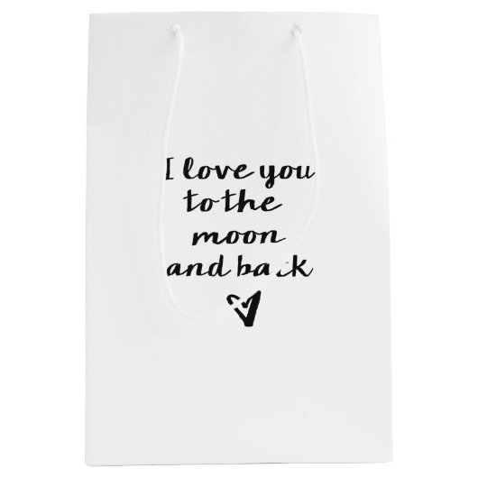 Hou van je bij de maan medium cadeauzakje (Voorkant)