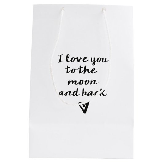 Hou van je bij de maan medium cadeauzakje (Achterkant)