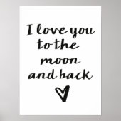 Hou van je bij de maan poster (Voorkant)