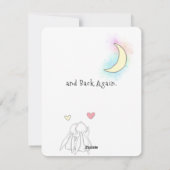 Hou van je bij de maanbunnies feestdagenkaart (Achterkant)