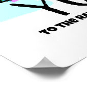 Hou van je bij de regenboog en de rug poster (Hoek)