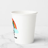 Hou van je bij de regenboog en terug papieren bekers (Achterkant)