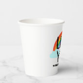 Hou van je bij de regenboog en terug papieren bekers (Voorkant)