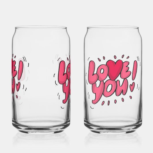 Hou van je blikvorm glas (Links)