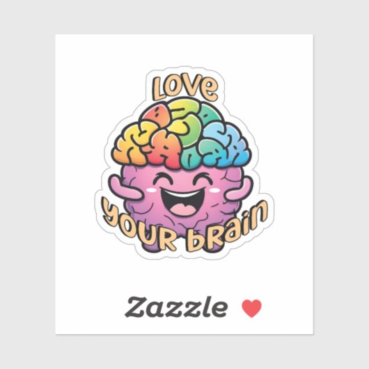 Hou van je brein | Omarmen van neurodiversiteitsbe Sticker (Vel)