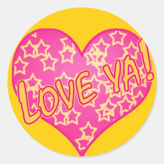 Hou van je! Bright Heart Sticker (Voorkant)