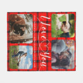 Hou van je Buffalo Fotocollage Fleece Deken (Voorkant (Horizontaal))