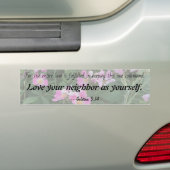 Hou van je buurman als jezelf — Galatiërs Bumpersticker (Op auto)