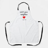 Hou van je buurman schort (Voorkant)