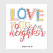 Hou van je buurman sticker (Vel)