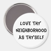 Hou van je buurt als jezelf magneet (Voorkant / Achterkant)