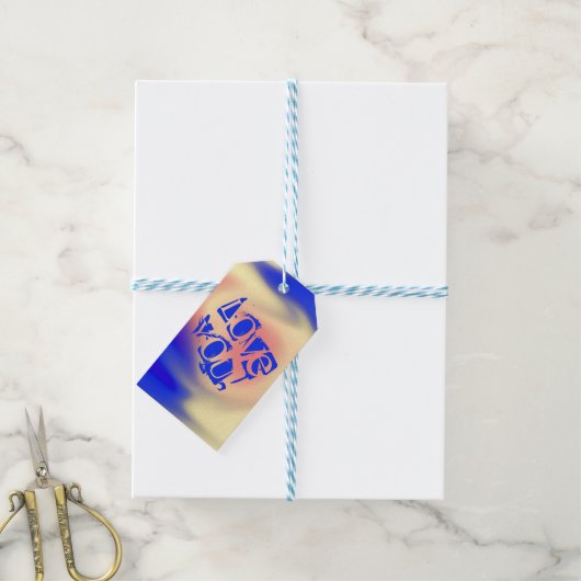 Hou van je! cadeaulabel (Met Touw)