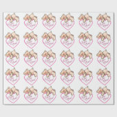 Hou van je! cadeaupapier (Vlak)