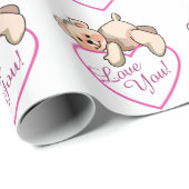 Hou van je! cadeaupapier (Rol Hoek)