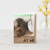 Hou van je Cattitude Note Kaart (Gele Bloem)