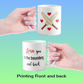 Hou van je cricket tekst koffiemok