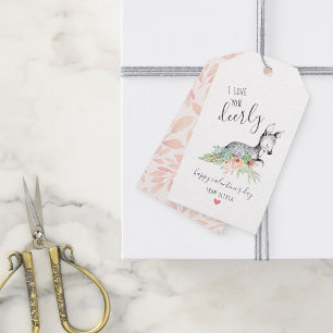 Hou van je Deerly Kinder Klaslokaal Valentijnse P Cadeaulabel