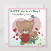 Hou van je draagt veel Moederdag Feestdagenkaart (Voorkant)