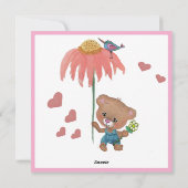 Hou van je draagt veel Moederdag Feestdagenkaart (Achterkant)