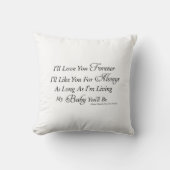 Hou van je eeuwig Neursery Quote Pillow Kussen (Voorkant)