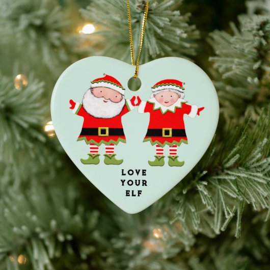 Hou Van Je Elf Keramische Kerstversiering Keramisch Ornament (Boom)