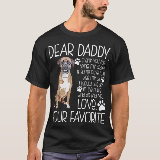 Hou van je favoriete boxer Dog-shirt T-shirt (Voorkant)
