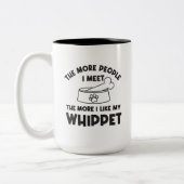 Hou van je favoriete witte hond tweekleurige koffiemok (Links)