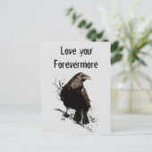Hou van je Forevermore Fun Raven Quote Briefkaart (Staand voorkant)