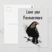 Hou van je Forevermore Fun Raven Quote Briefkaart (Voorkant / Achterkant)