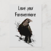 Hou van je Forevermore Fun Raven Quote Briefkaart (Voorkant)