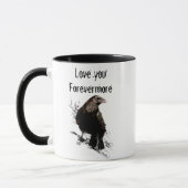 Hou van je Forevermore Fun Raven Quote Mok (Links)