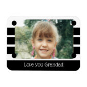 Hou van je foto's, wit en zwart magneet (Horizontaal)