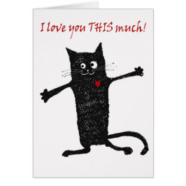 Hou van je, gekke kat, humor.