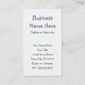 hou van je gezelschapsdag visitekaartje (Achterkant)