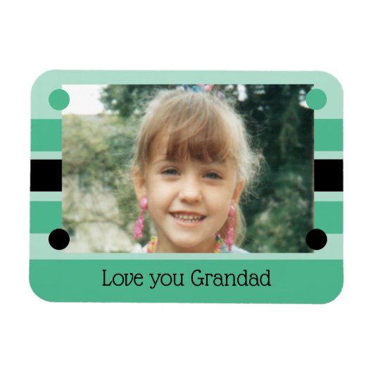 Hou van je groenfoto en zwarte foto magneet (Horizontaal)